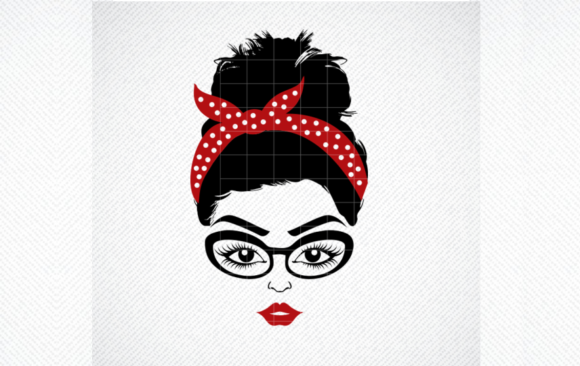 Mom with Bandana: A Warm, Versatile SVG for Embroidery Projects