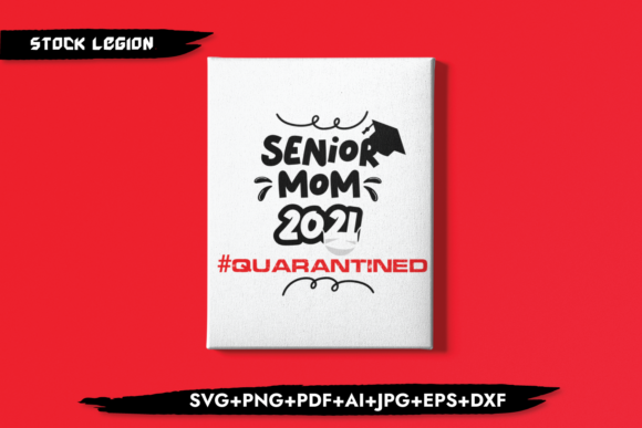 Senior Mom 2021 Mask: A Quarantine-Inspired Design for Real Embroidery Use